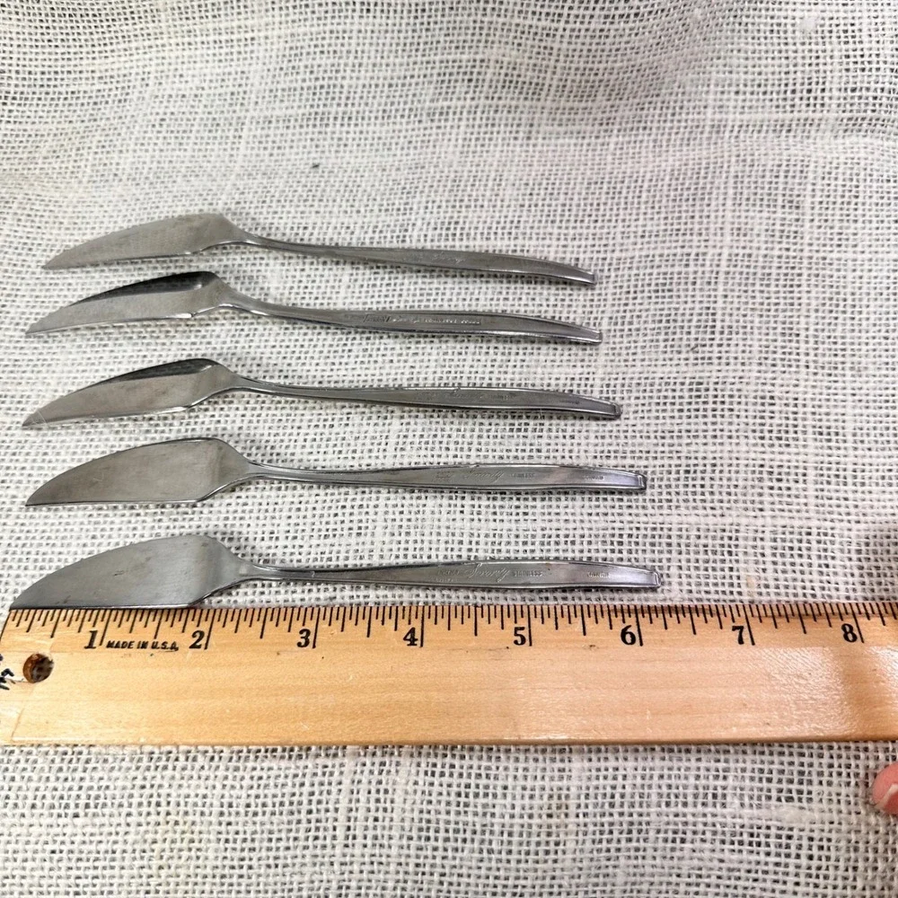 Ekco Eterna Serenity Stainless Steel Butter Spreaders Set of 5 Vintage‎ Japan